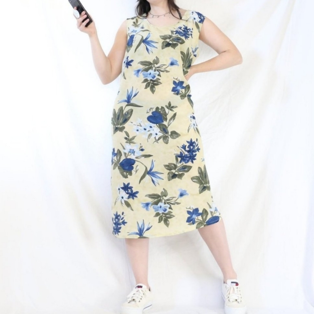 Gloria Vanderbilt 2Pc Floral Co Ord Set Midi Dress Short Sleeve Jacket